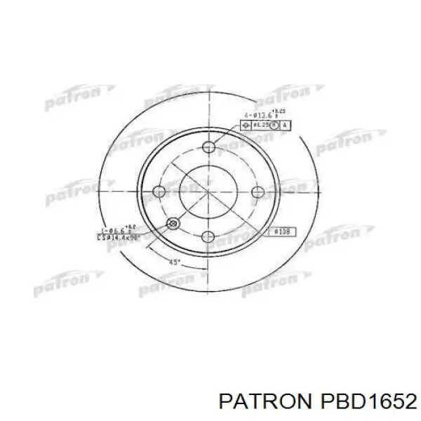 Передние тормозные диски 81AB1125GB Ford