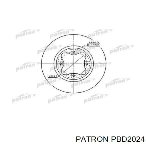 Передние тормозные диски PBD2024 Patron