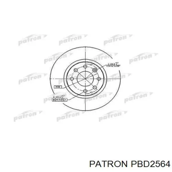 Передние тормозные диски 6281622 Villar