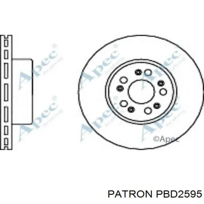Передний тормозной диск Mercedes A140421101264