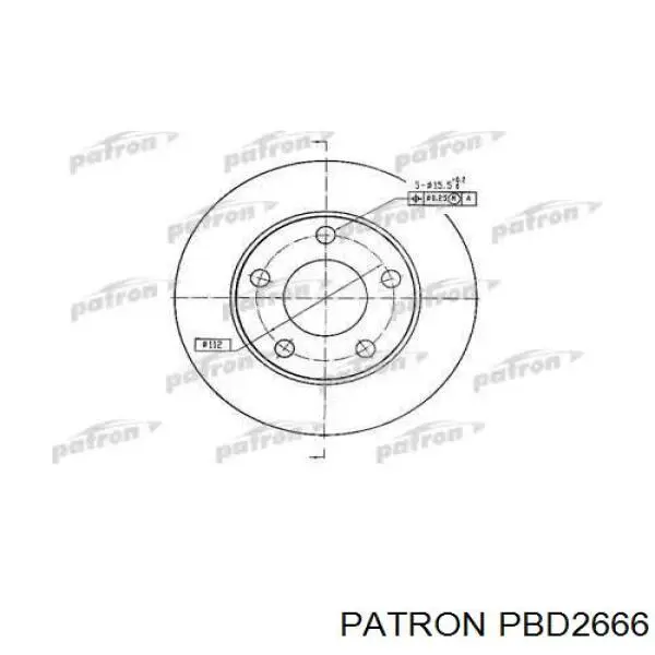 Тормозные диски PBD2666 Patron