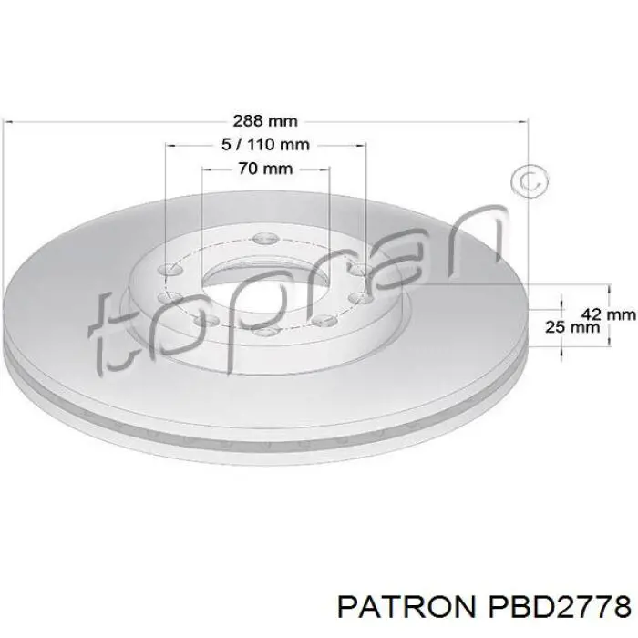 Купить 4839320 Opel Ротор тормозной