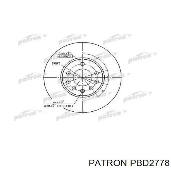 Передние тормозные диски 4839320 Opel
