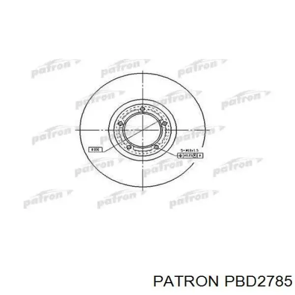 Передние тормозные диски PBD2785 Patron