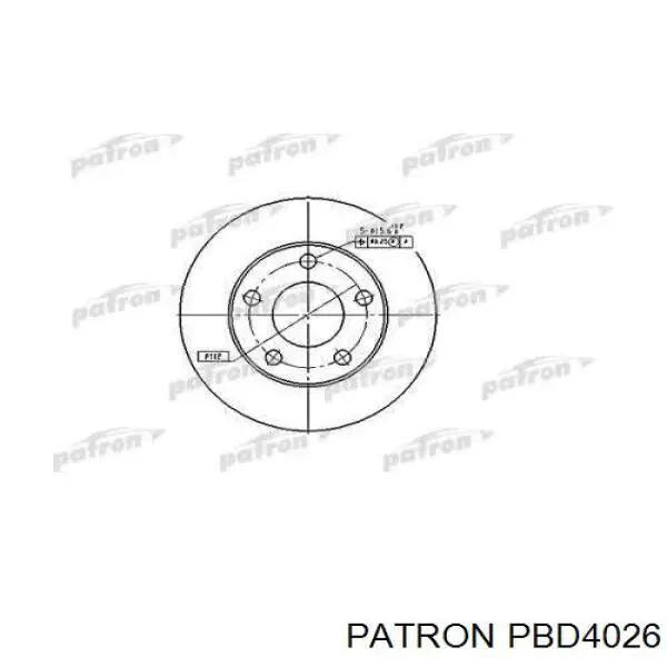 Тормозные диски PBD4026 Patron