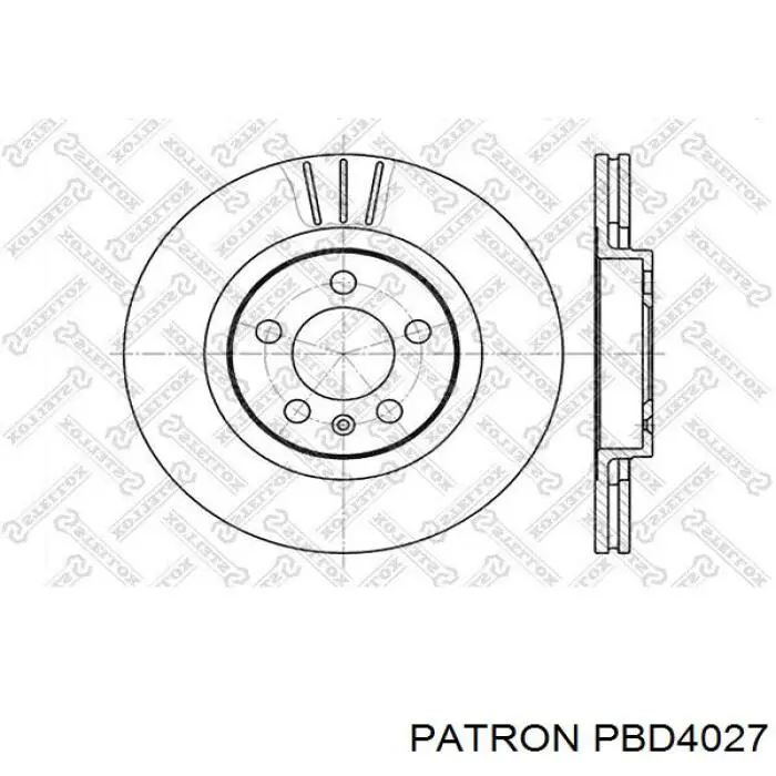 Передние тормозные диски PBD4027 Patron