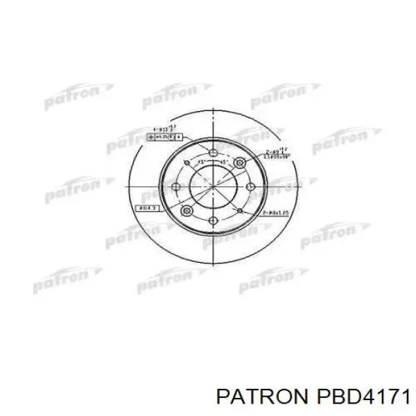 Передние тормозные диски PBD4171 Patron