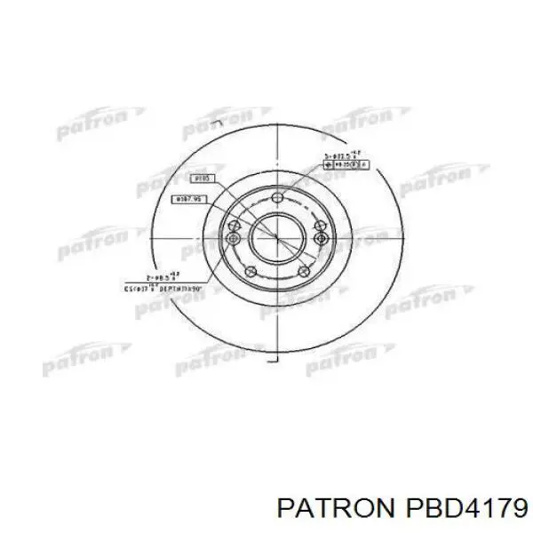 Передние тормозные диски ADR164333 Blue Print