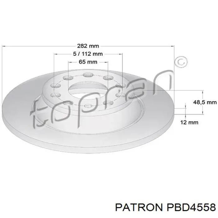 PBD4558 Patron Дисковый тормоз