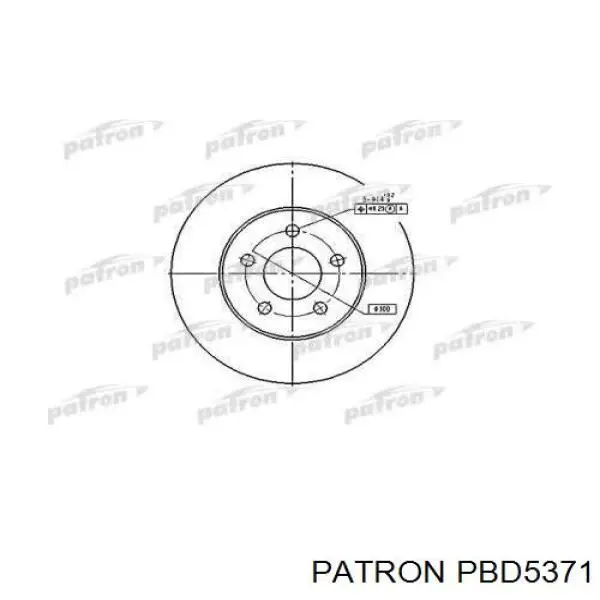 Передние тормозные диски 5371 Aimco