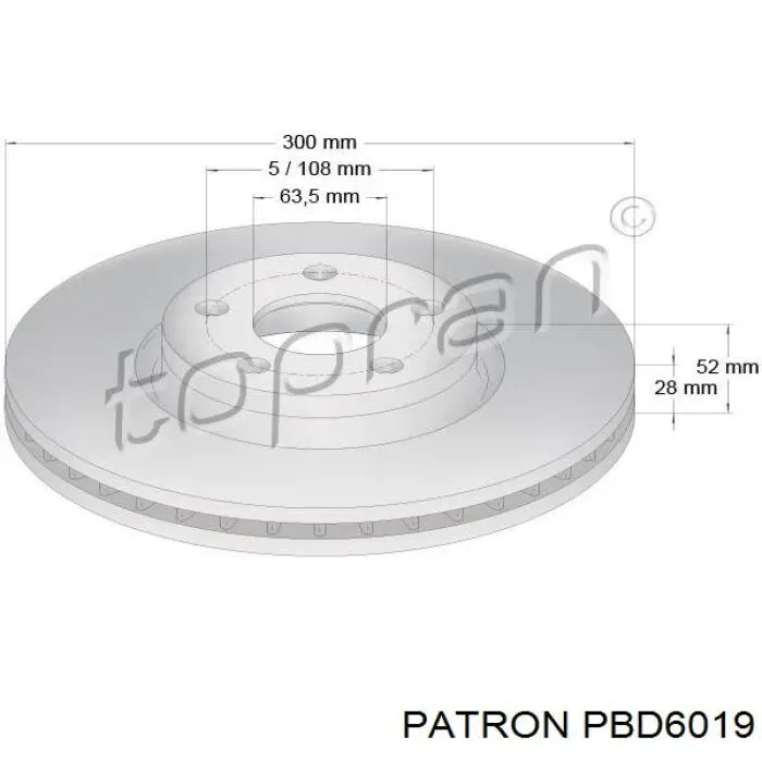 Передний тормозной диск Ford 1469084