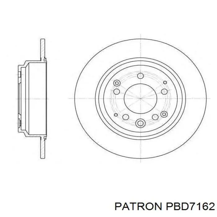 Тормоз дисковый передний Patron PBD7162 цена, от 43.55 USD