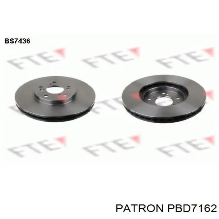 Передние тормозные диски PBD7162 Patron