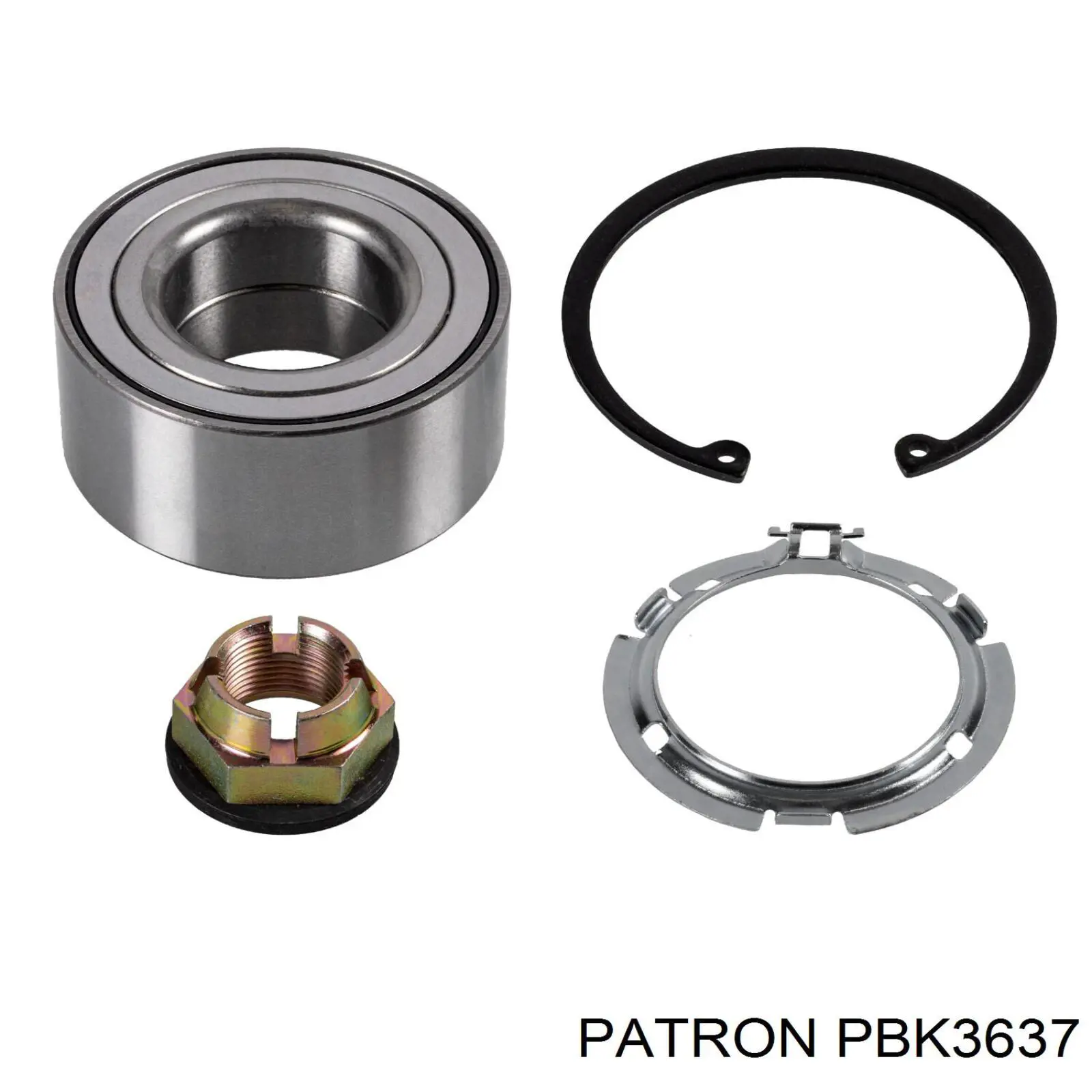 Комплект подшипника ступицы колеса Patron PBK3637 цена, от 29.52 USD