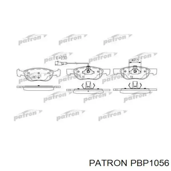 Передние тормозные колодки 0077362300 Fiat/Alfa/Lancia