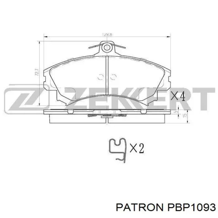 Купить PBP1093 Patron Колодки тормозные