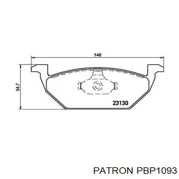 Колодки Patron PBP1093 цена, от 16.47 USD