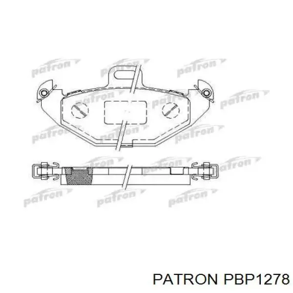 Задние тормозные колодки PBP1278 Patron