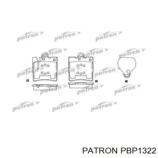 Задние тормозные колодки 34205220 Mercedes