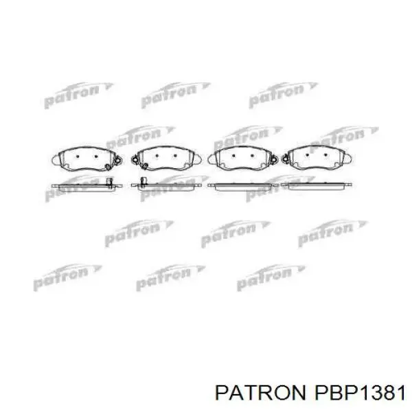 Передние тормозные колодки PBP1381 Patron