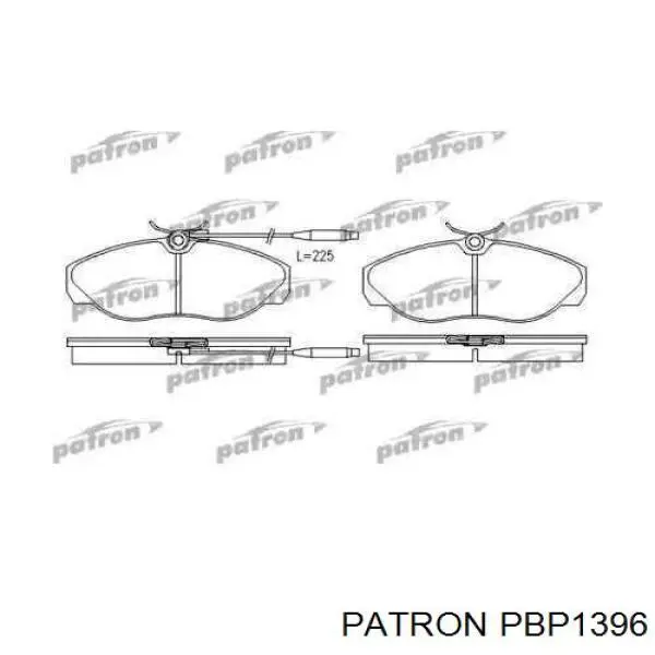 Передние тормозные колодки PBP1396 Patron