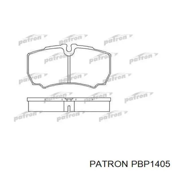 PBP1405 Patron колодки тормозные задние дисковые