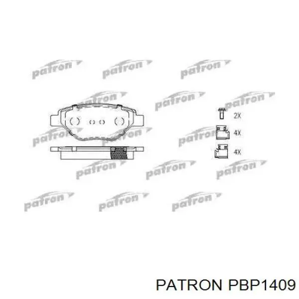 PBP1409 Patron колодки тормозные передние дисковые