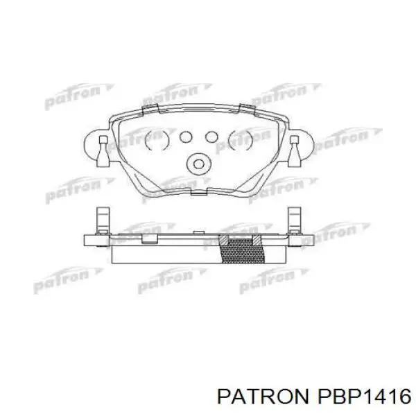 Задние тормозные колодки 7701207187 Ford