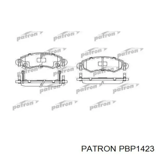 PBP1423 Patron колодки тормозные передние дисковые