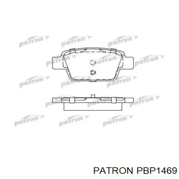 PBP1469 Patron колодки тормозные задние дисковые