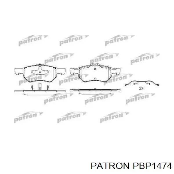 Передние тормозные колодки PBP1474 Patron