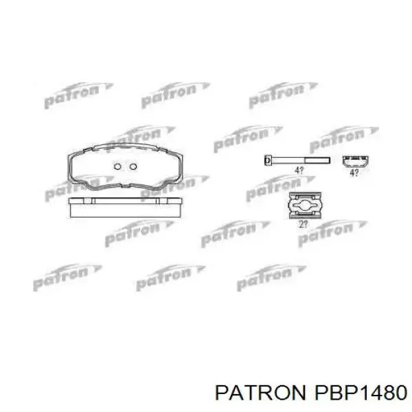 425468 Peugeot/Citroen Колодки тормозные дисковые комплект