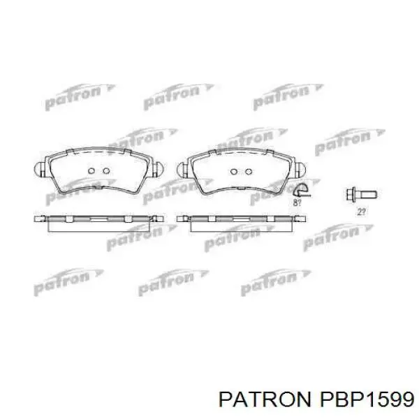 Передние тормозные колодки PBP1599 Patron