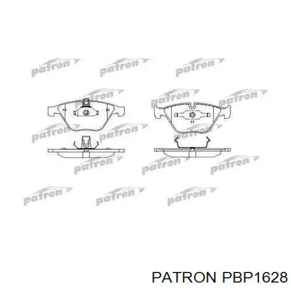 PBP1628 Patron колодки тормозные передние дисковые