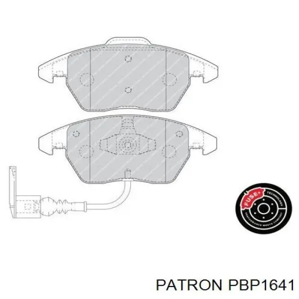 Колодки тормозные передние дисковые PATRON PBP1641
