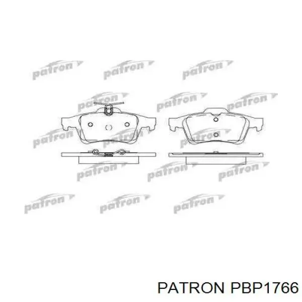 PBP1766 Patron колодки тормозные задние дисковые