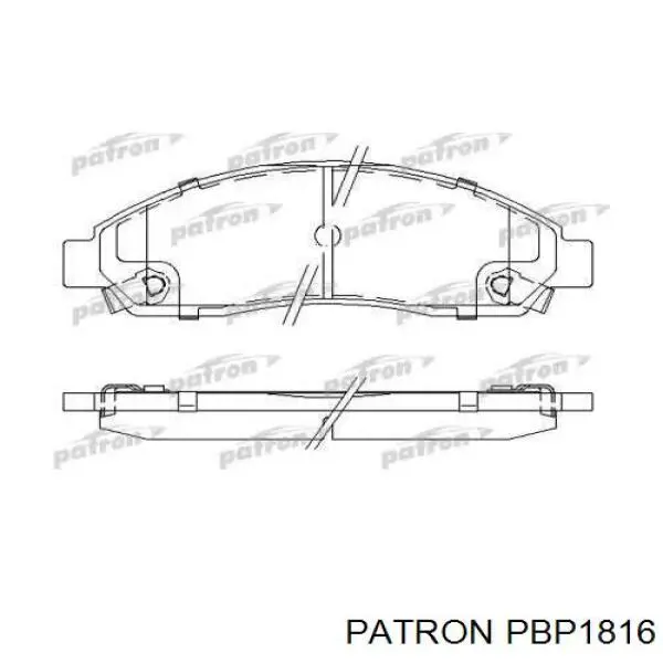 Передние тормозные колодки PBP1816 Patron