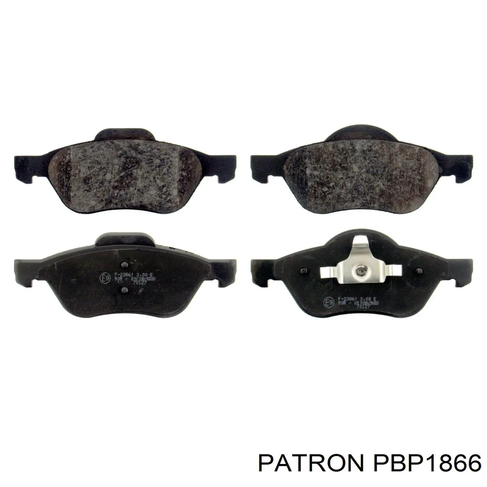PBP1866 Patron колодки тормозные передние дисковые