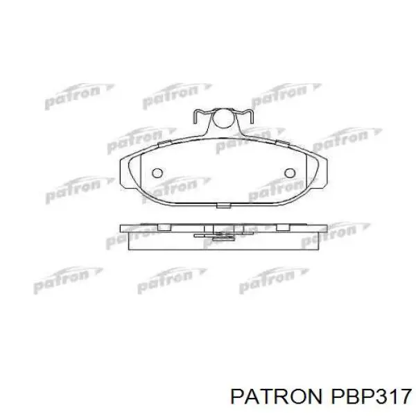 Передние тормозные колодки PBP317 Patron