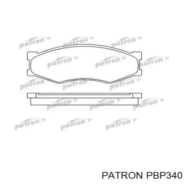 PBP340 Patron колодки тормозные передние дисковые