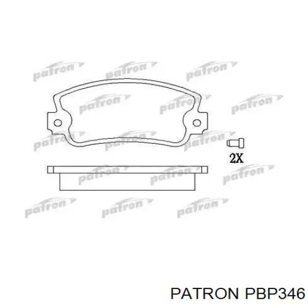 Передние тормозные колодки PBP346 Patron