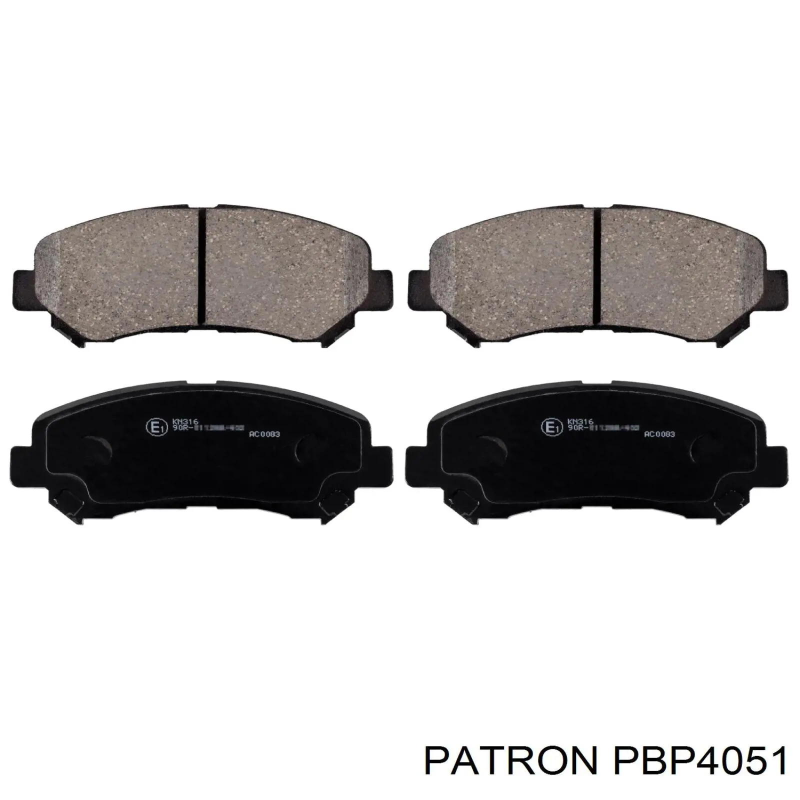 Передние тормозные колодки PBP4051 Patron