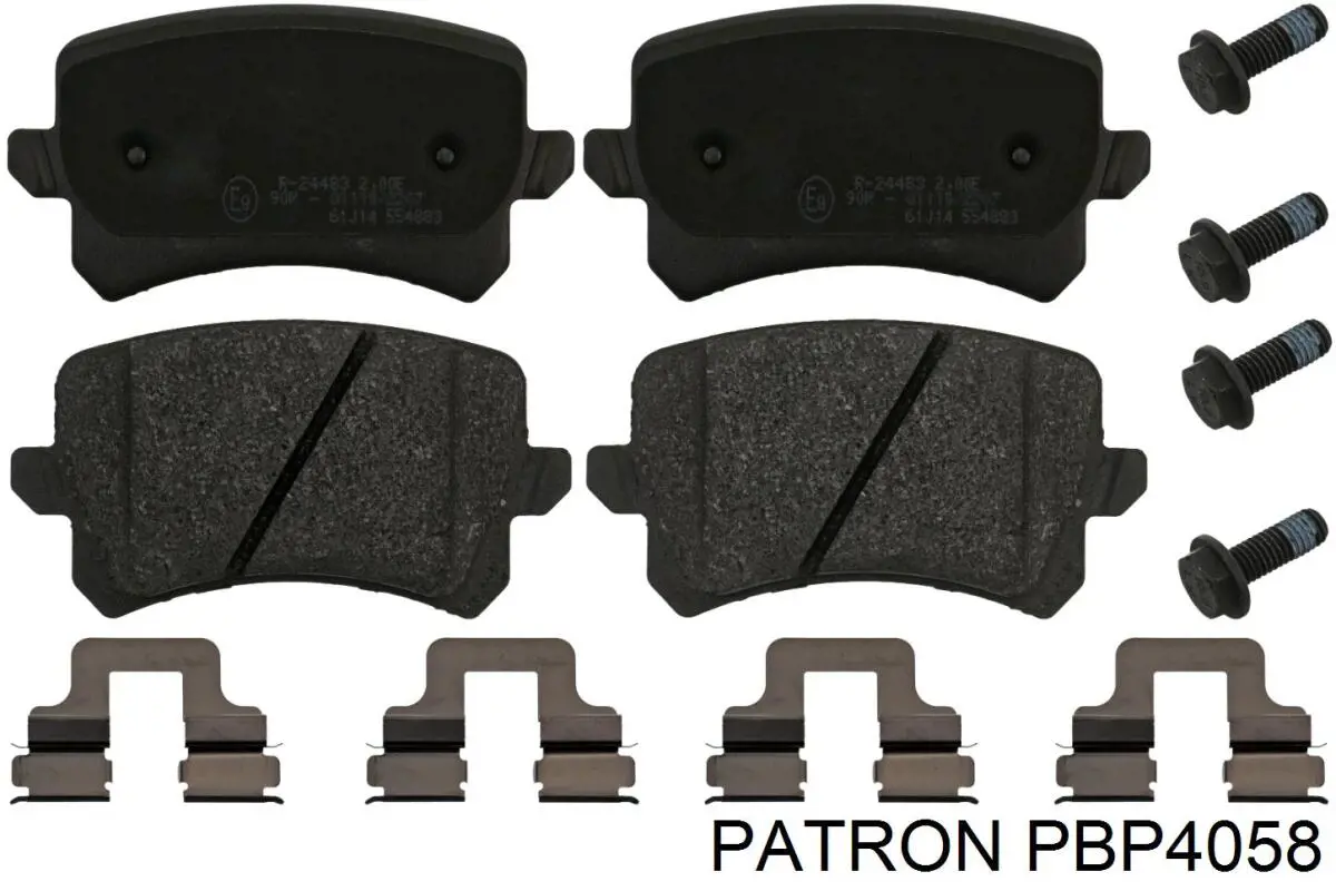 PBP4058 Patron колодки тормозные задние дисковые