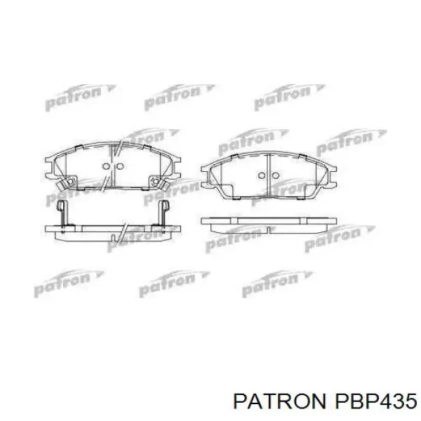 PBP435 Patron колодки тормозные передние дисковые