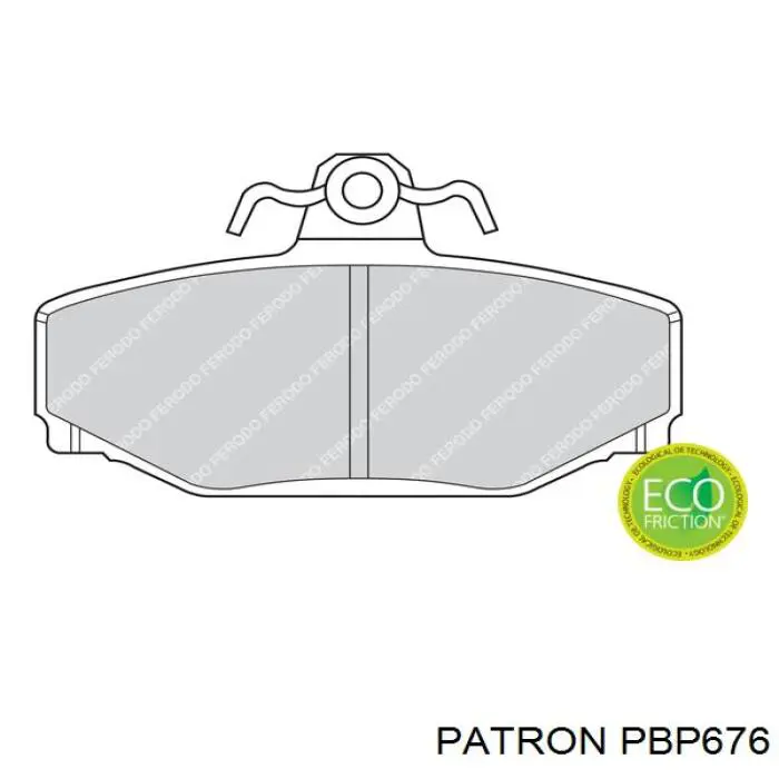 Задние тормозные колодки PBP676 Patron