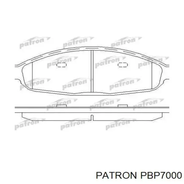 Передние тормозные колодки PBP7000 Patron