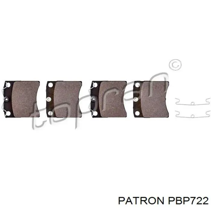 Колодки Patron PBP722 цена, от 17.70 USD