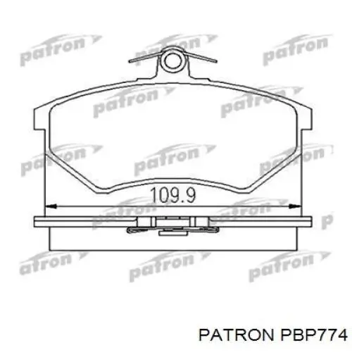 Колодки Patron PBP774 цена, от 17.25 USD