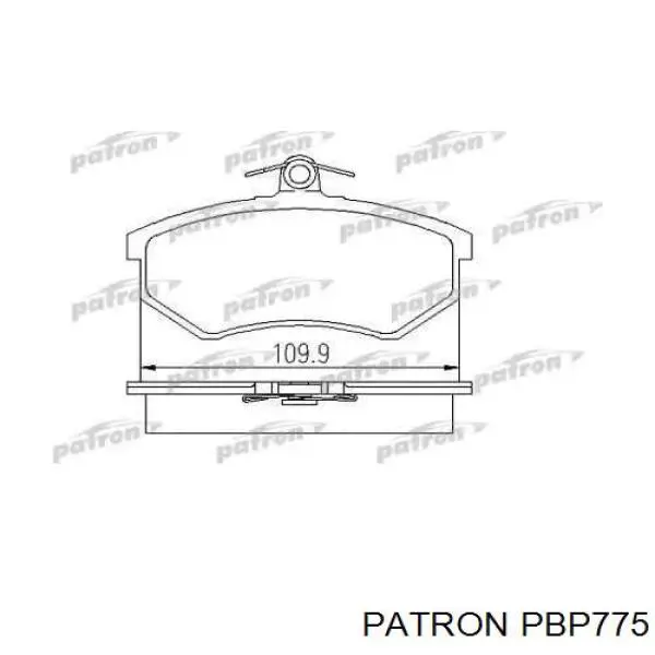 Колодки тормозные передние дисковые PATRON PBP775