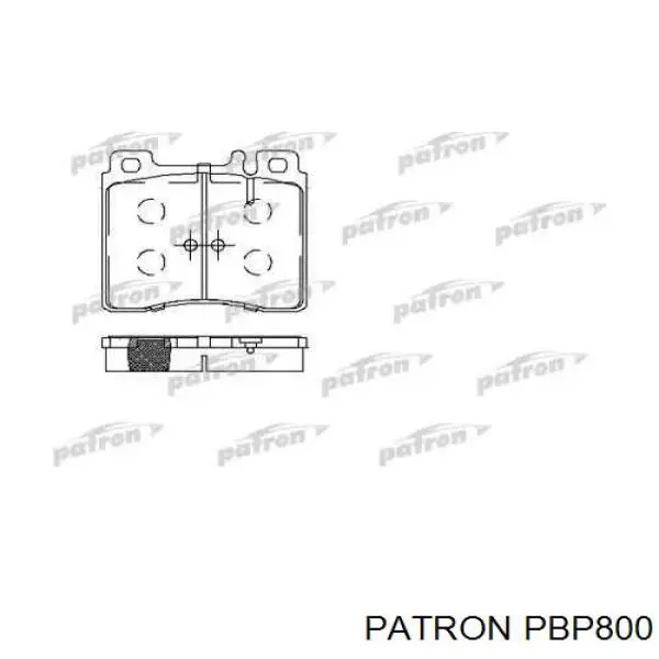 PBP800 Patron колодки тормозные передние дисковые